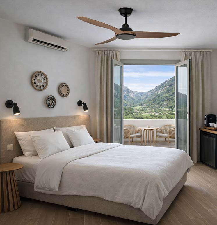 Τα δίκλινα δωμάτια σε γήινες αποχρώσεις στο Thyme timeless stay στις Καμάρες, Σίφνος